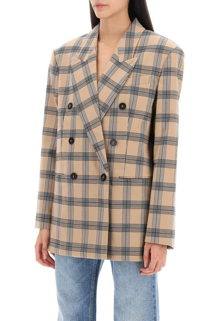 ZIMMERMANN oversized luminosity jacket with check motif