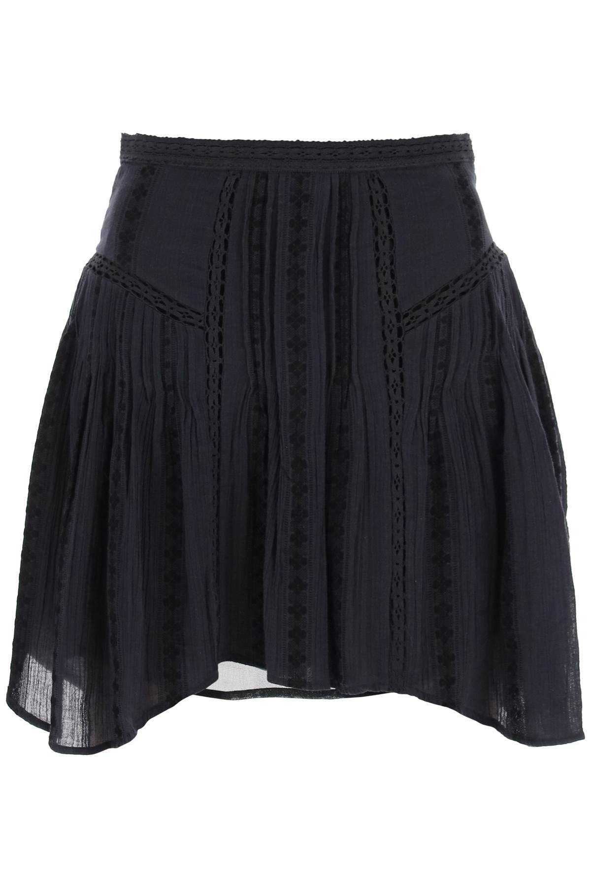 ISABEL MARANT ETOILE jorena mini skirt with lace inserts