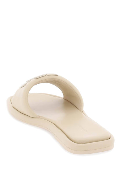 TORY BURCH double t leather slides