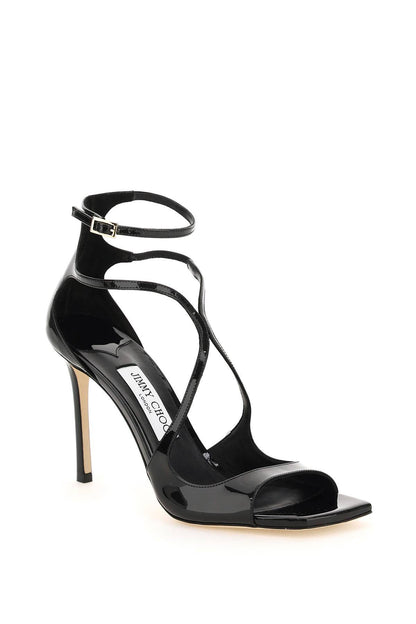 JIMMY CHOO patent leather azia 95 sandals