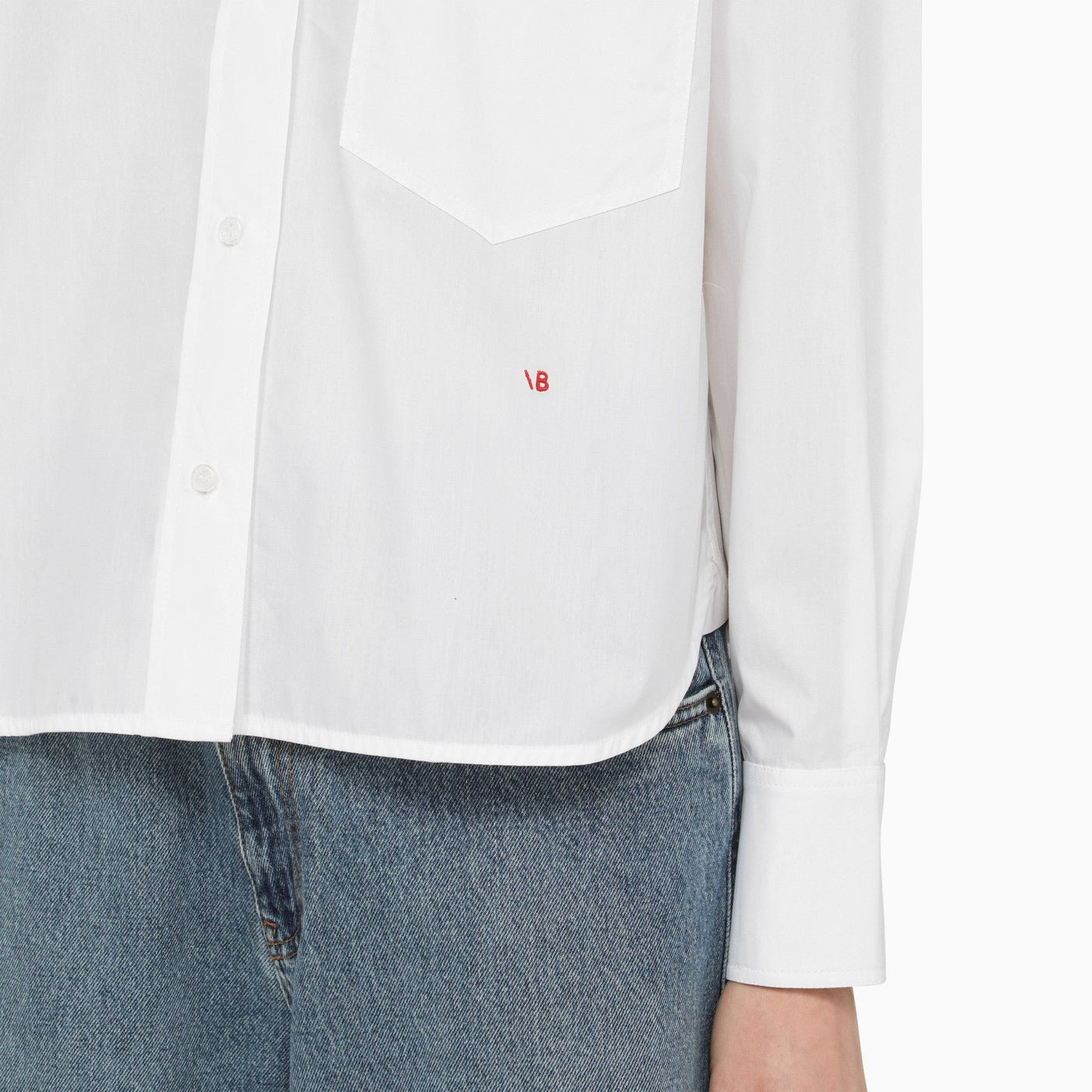 Victoria Beckham White Cotton Shirt