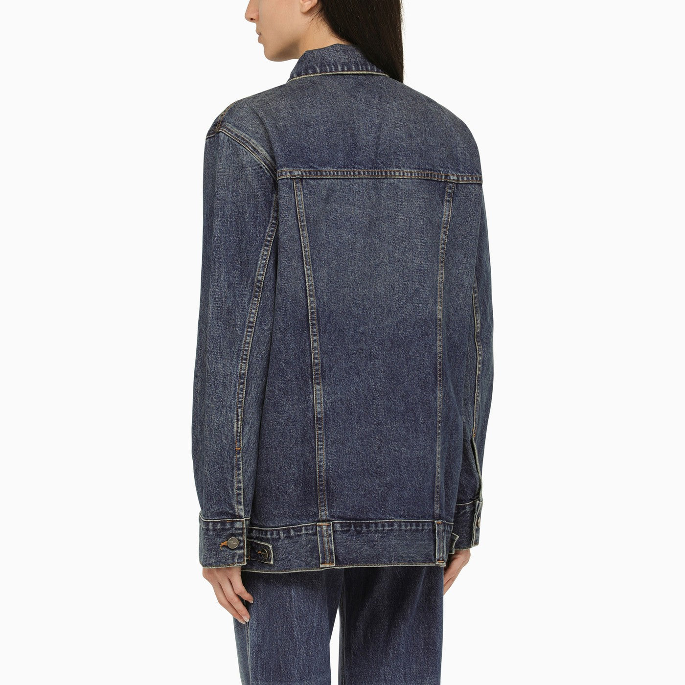 Khaite The Ross Blue Denim Jacket