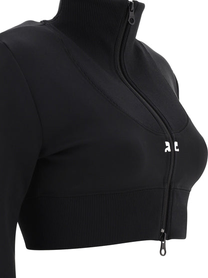 Courrèges Maxi Rib Cropped Tracksuit