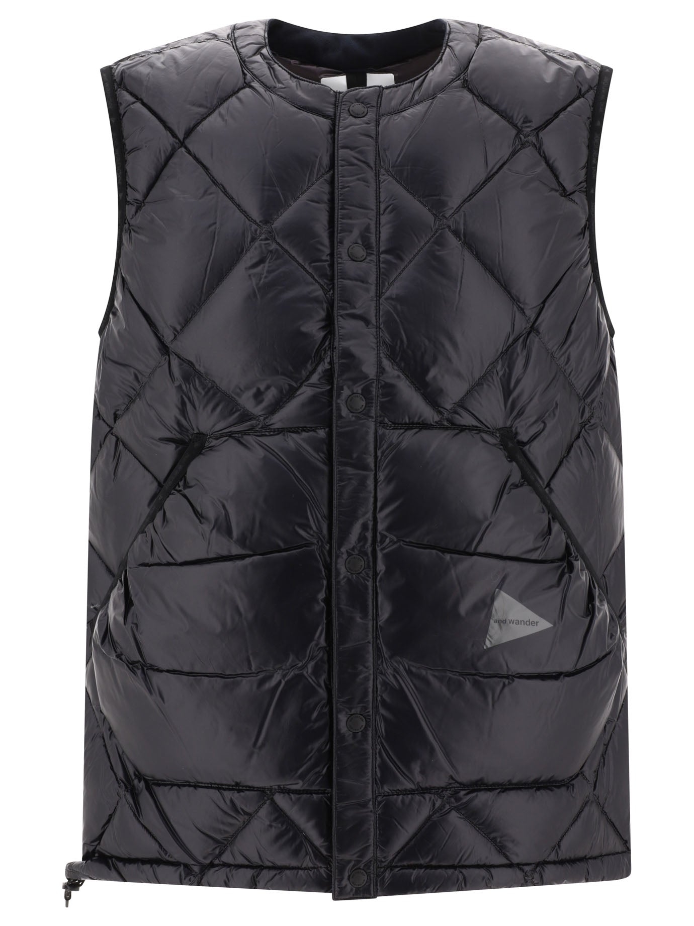 And Wander Diamond Stitch Vest Jacket