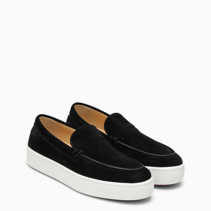 Christian Louboutin Black Leather Loafer