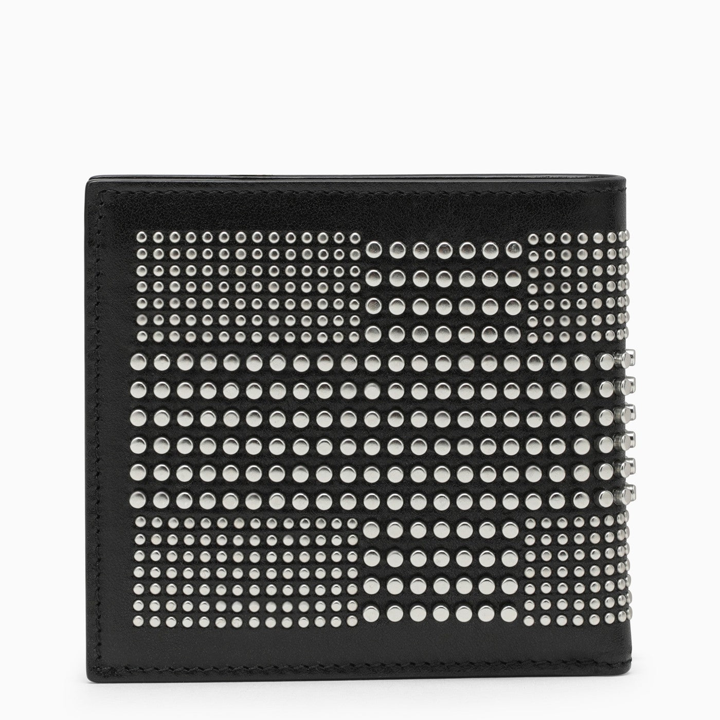 Alexander Mc Queen Black Studded Leather Wallet