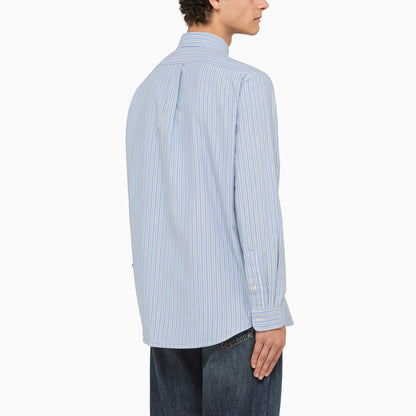 Polo Ralph Lauren Blue Striped Cotton Shirt