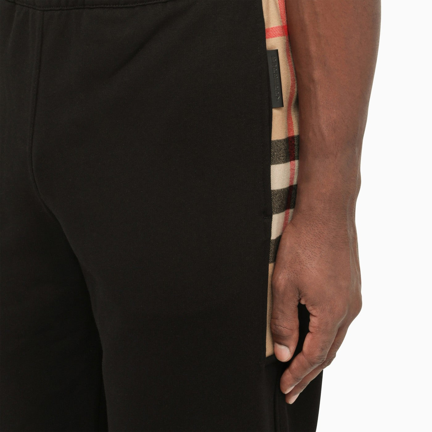 Burberry Black Stretch Cotton Joggers