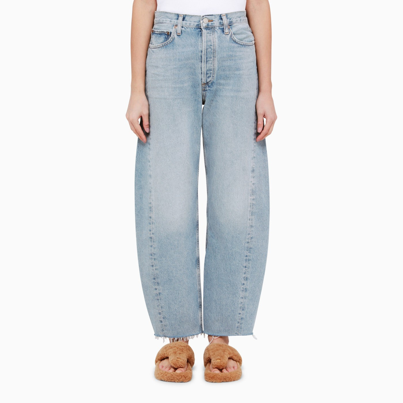 Agolde Light Blue Denim Balloon Jeans