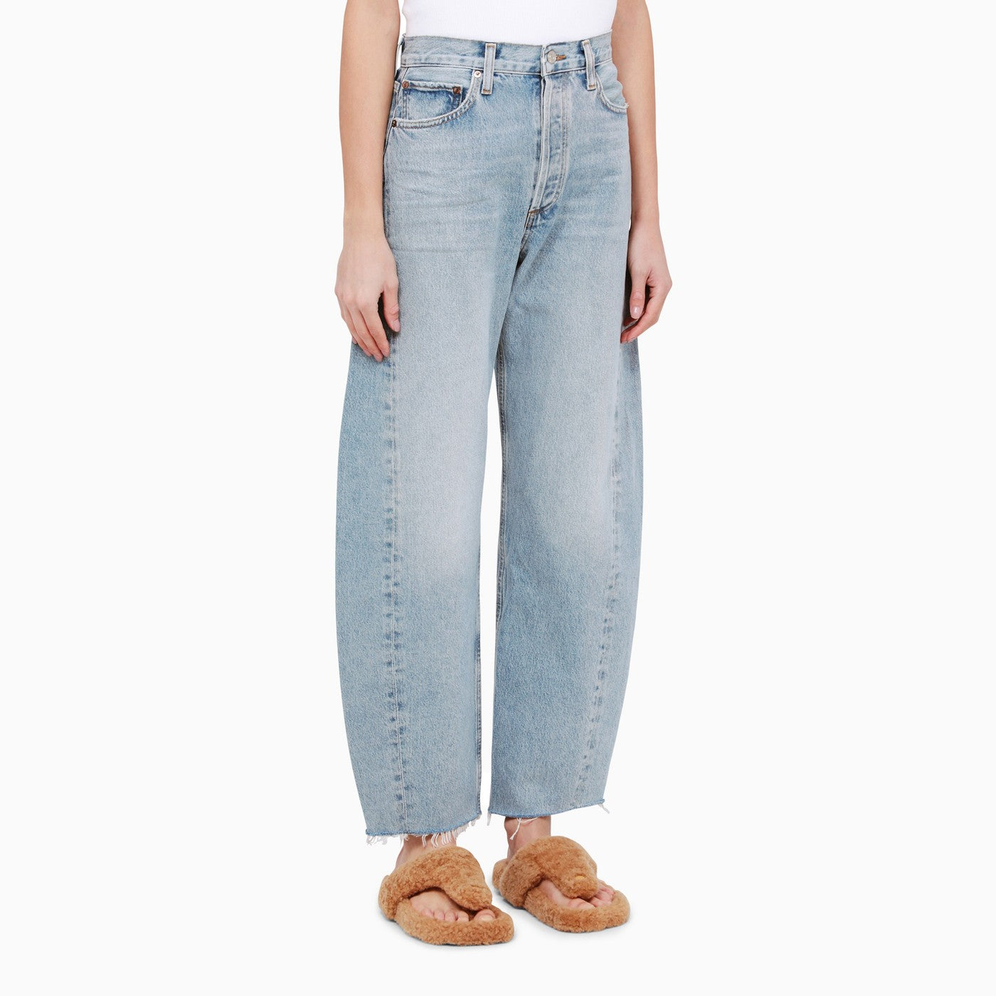 Agolde Light Blue Denim Balloon Jeans