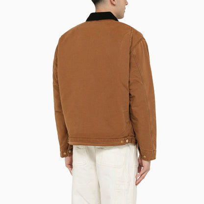 Carhartt Wip Brown Canvas Bomber Jacket