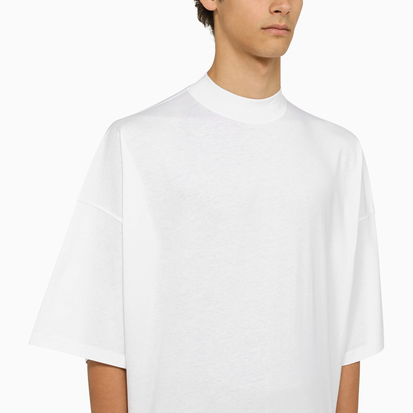 Jil Sander Wide White Crew Neck T Shirt