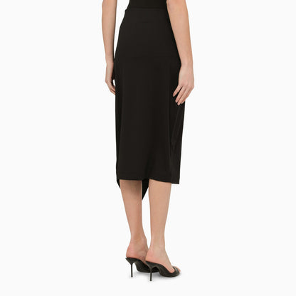 Calvin Klein Black Midi Wrap Skirt