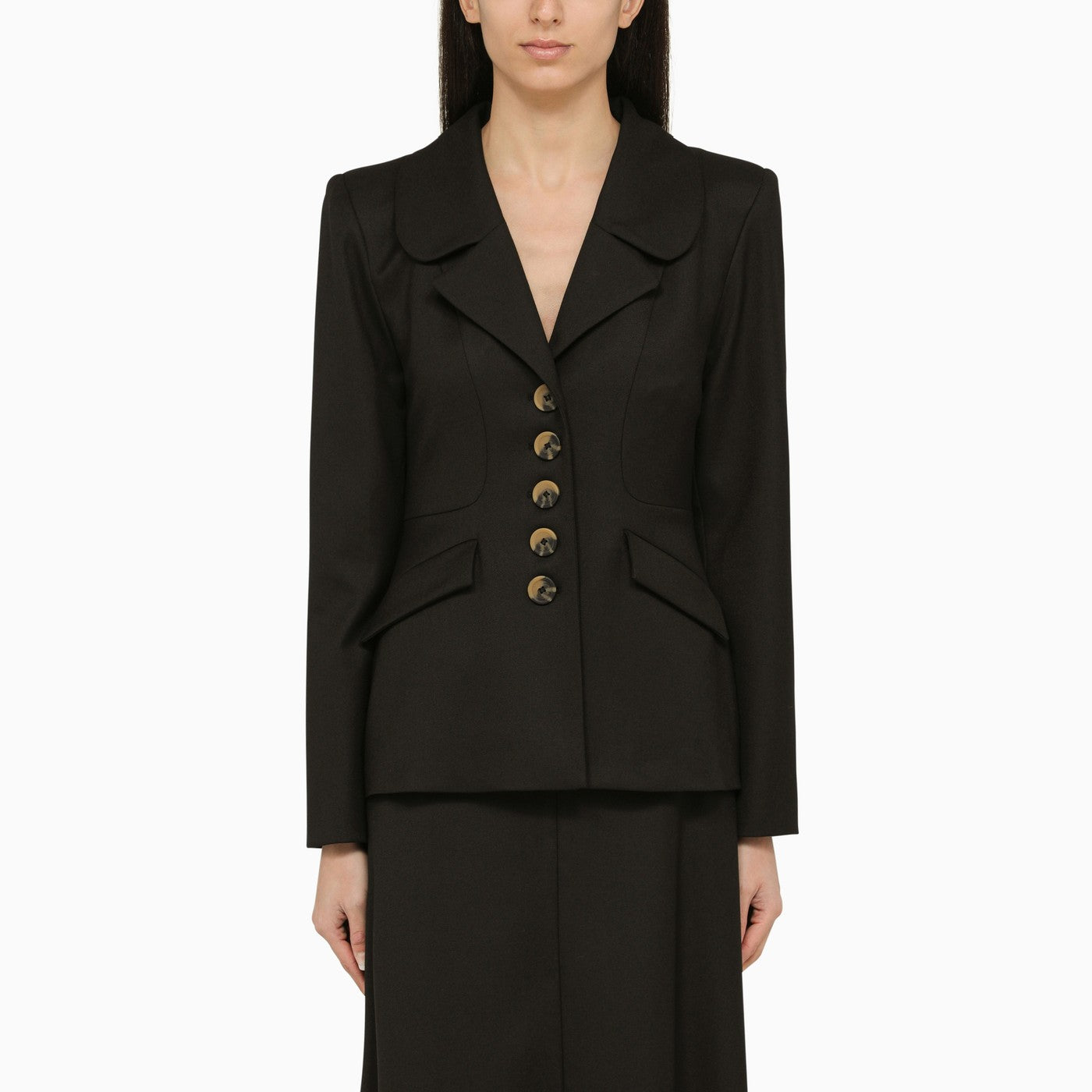 By Malene Birger Black Single Breasted Jacket