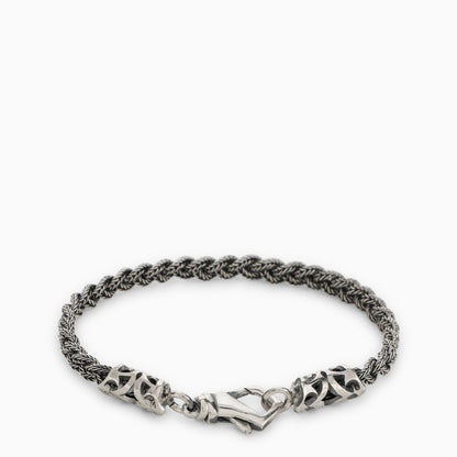 Emanuele Bicocchi Silver 925 Braided Bracelet