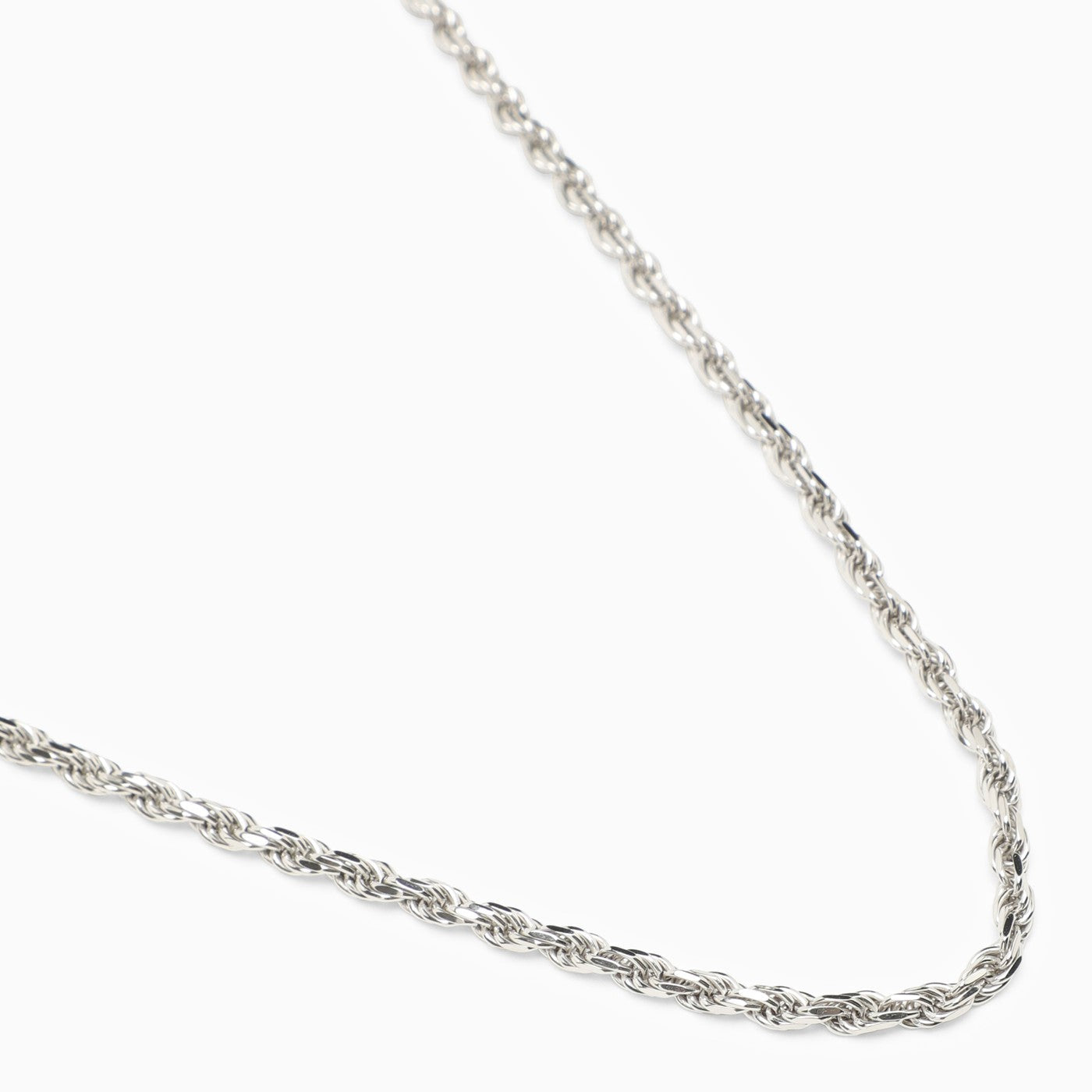 Emanuele Bicocchi 925 Sterling Silver Rope Chain Necklace