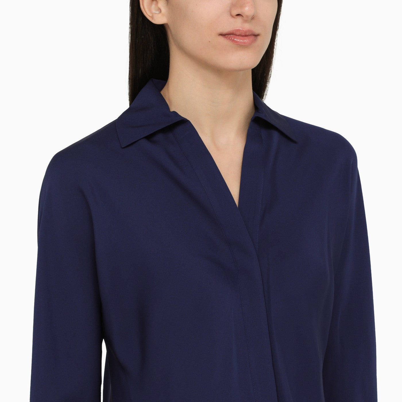 Vince Blue Silk Shirt