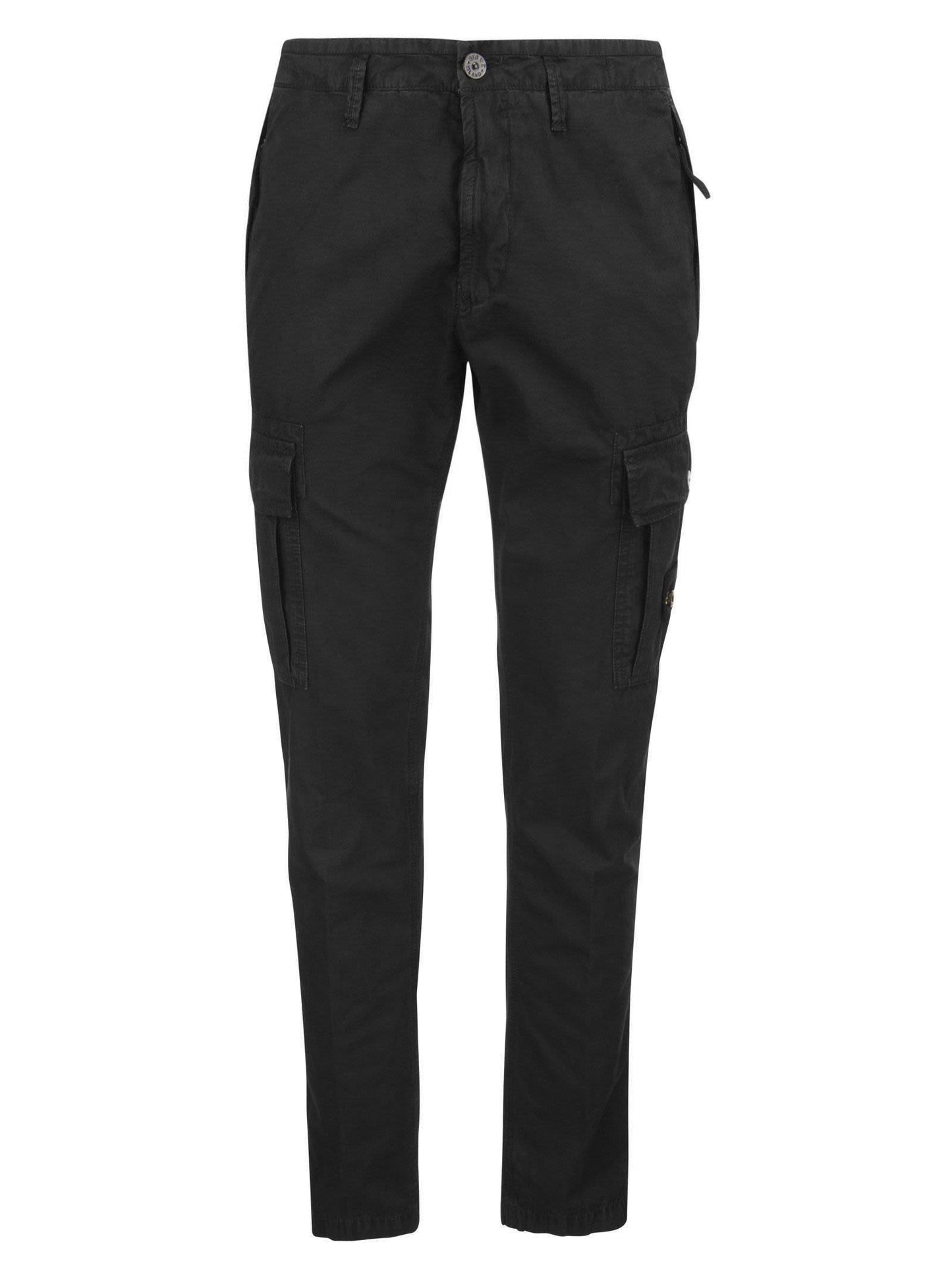 Stone Island Cotton Cargo Trousers