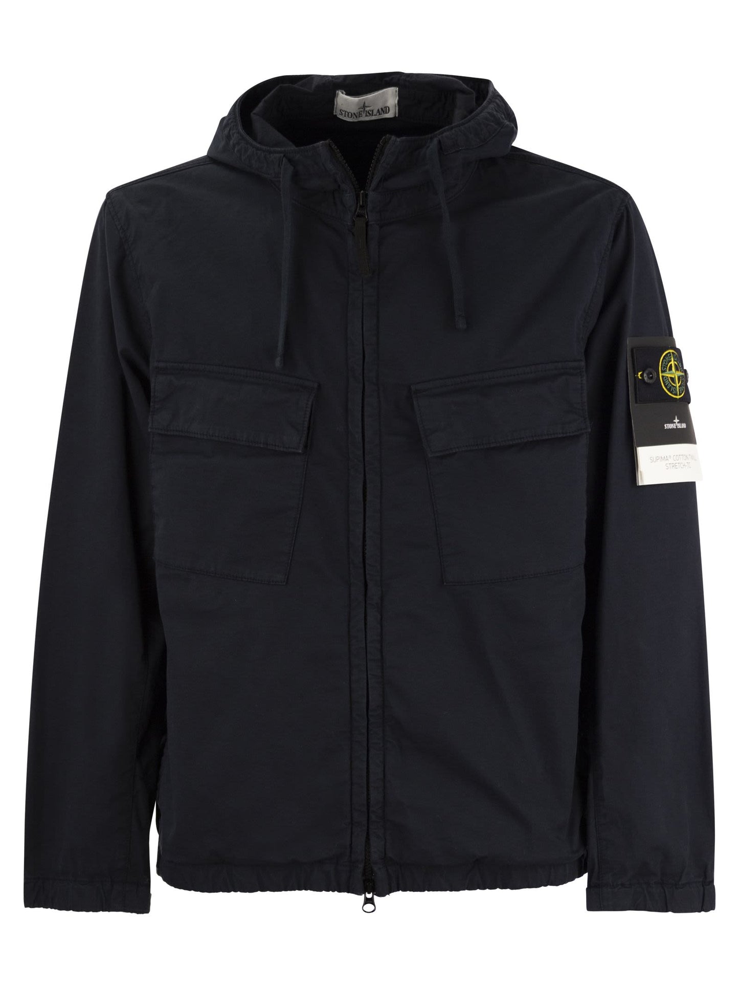 Stone Island Cotton Jacket With Pockets