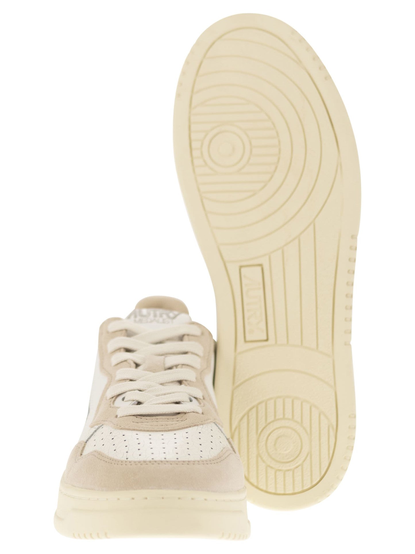 Autry Medalist Low Leather And Suede Sneakers