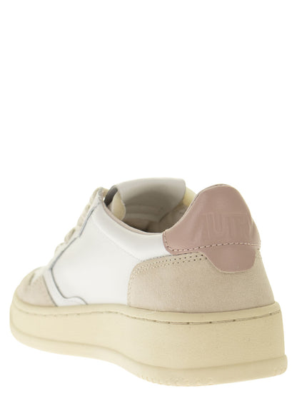 Autry Medalist Low Leather And Suede Sneakers