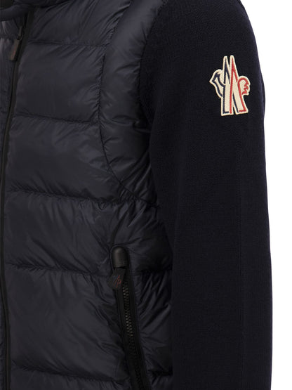 Moncler Grenoble Wool Cardigan With Padding