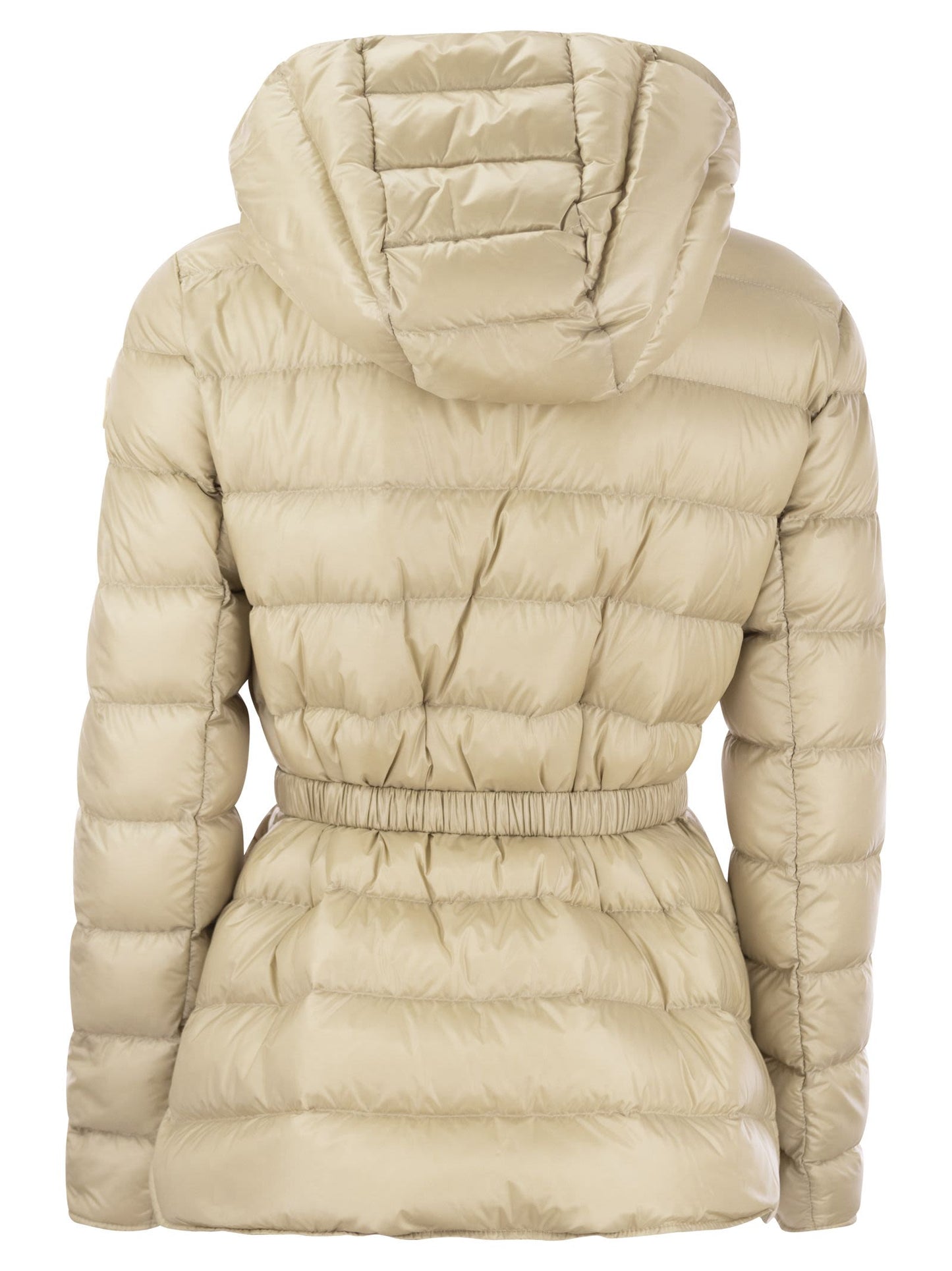 Moncler Argenno Down Jacket With Hood And Belt