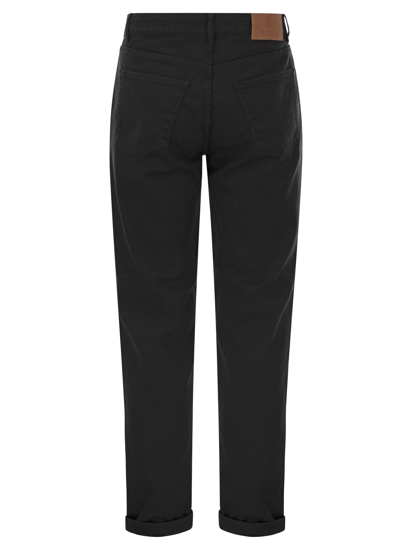 Brunello Cucinelli Five Pocket Traditional Fit Trousers In Light Comfort Dyed Denim