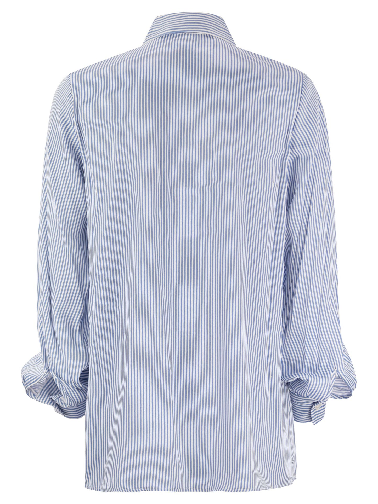 Michael Kors Striped Viscose Shirt With Front Fastening