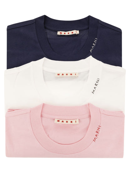 Marni Set Of 3 Cotton T Shirts