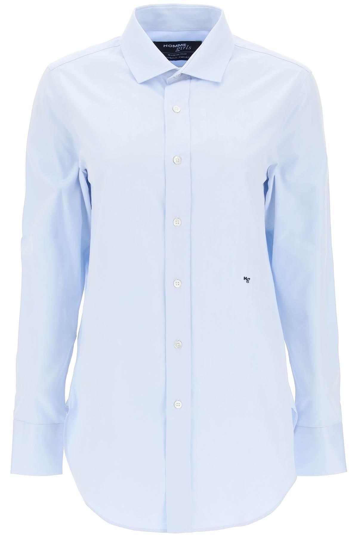 HOMME GIRLS Cotton twill shirt