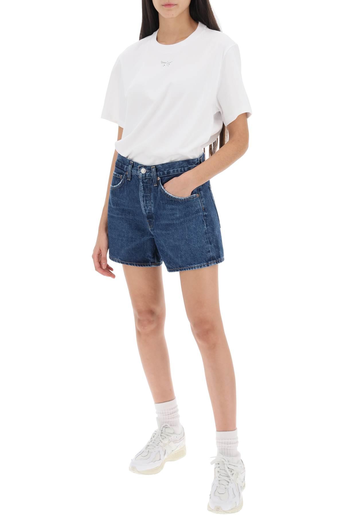 AGOLDE Parker Long denim shorts