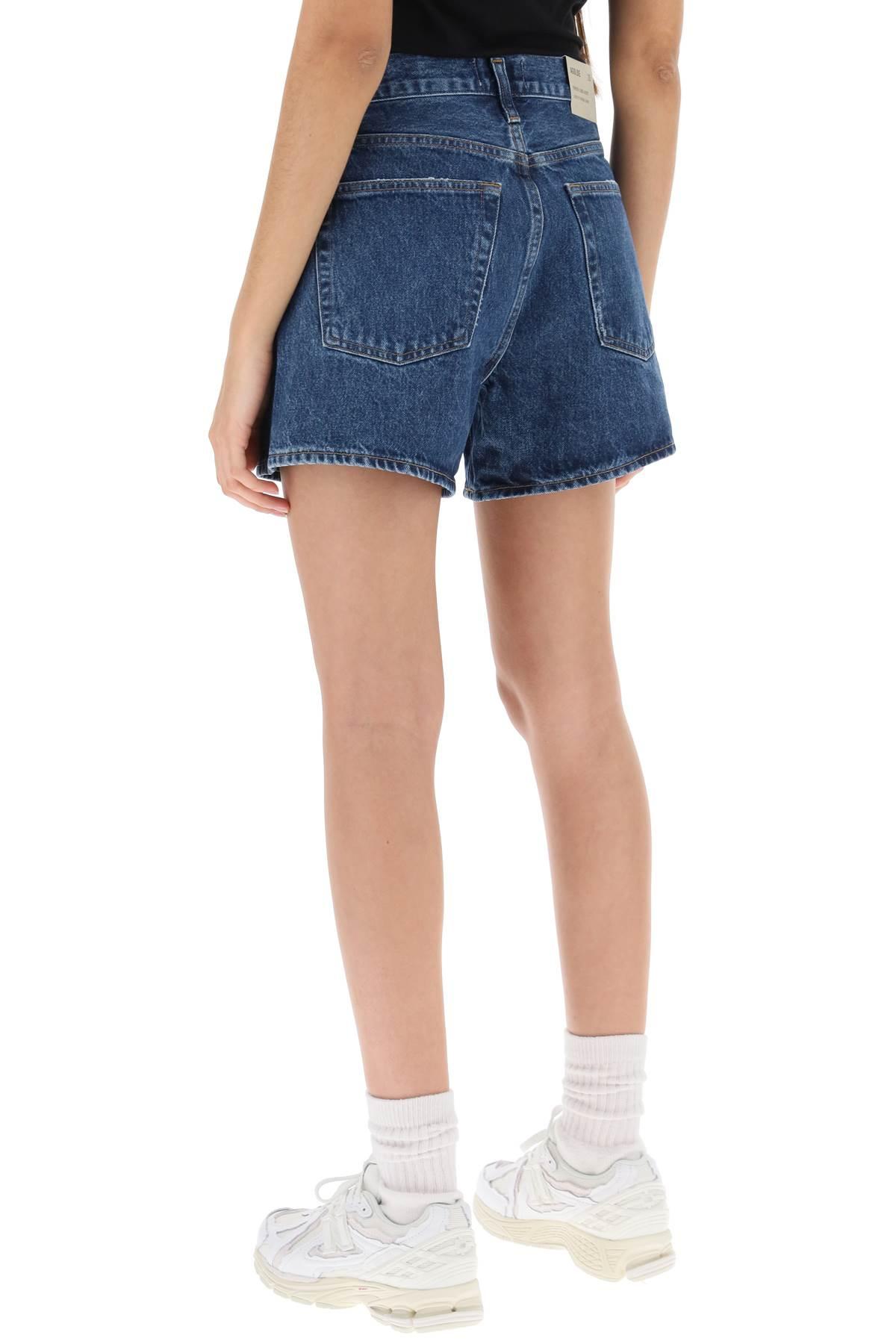 AGOLDE Parker Long denim shorts